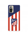 Funda para Xiaomi Redmi Note 10 Pro del Atleti Escudo Fondo Atletico - Licencia Oficial Atlético de Madrid