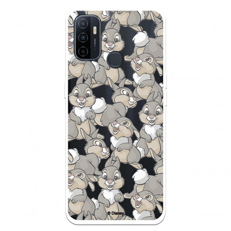 Funda para Oppo A32 Oficial de Disney Tambor Patrones - Bambi