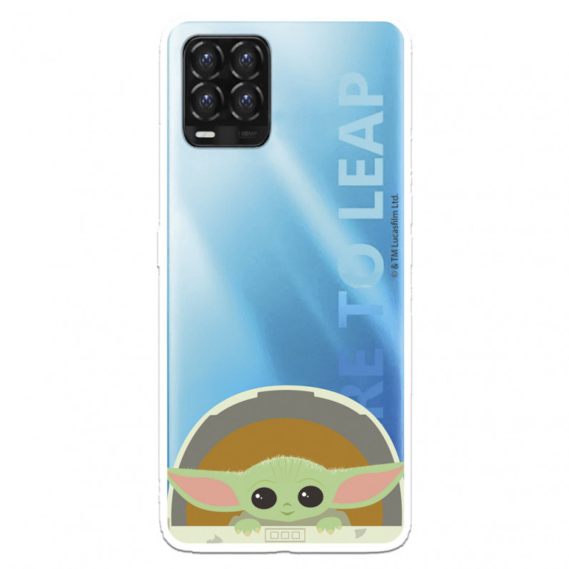 Funda para Realme 8 Oficial de Star Wars Baby Yoda Sonrisas - The Mandalorian