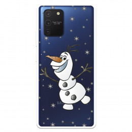 Fundaara Samsung Galaxy S10 Lite Oficial de Disney Olaf Transparente - Frozen