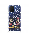 Fundaara Samsung Galaxy S10 Lite Oficial de Disney Mickey y Minnie Mano - Clásicos Disney