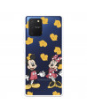 Fundaara Samsung Galaxy S10 Lite Oficial de Disney Mickey y Minnie Mano Patrón Amarillo - Clásicos Disney