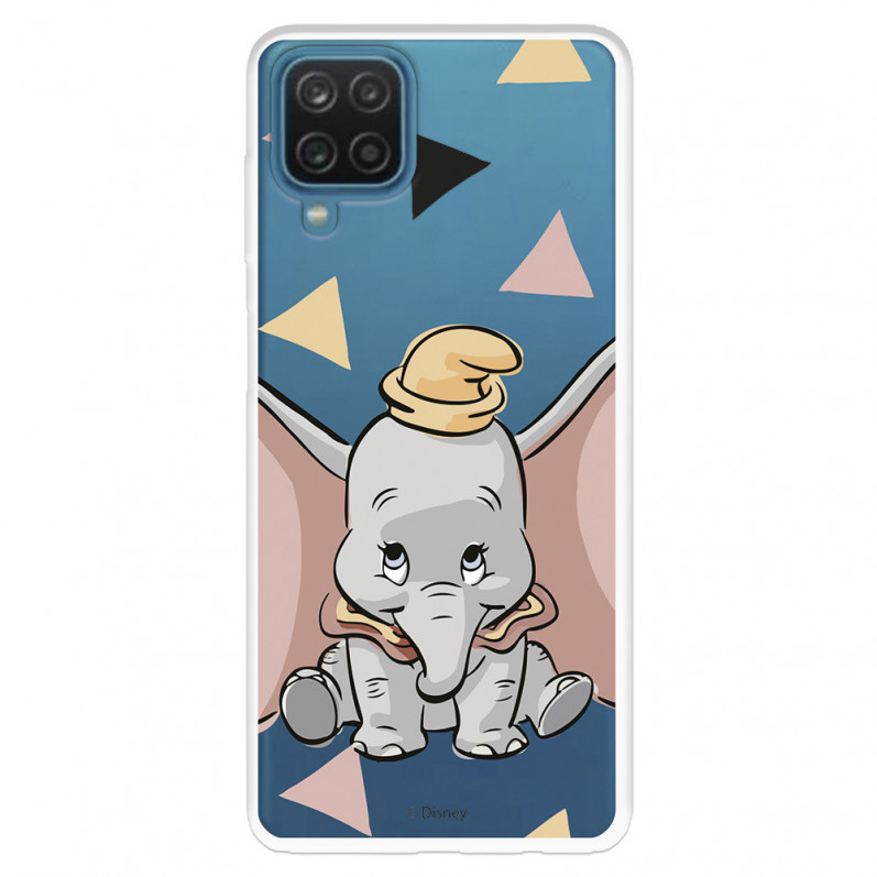 Funda para Samsung Galaxy A22 4G Oficial de Disney Dumbo Silueta Transparente - Dumbo