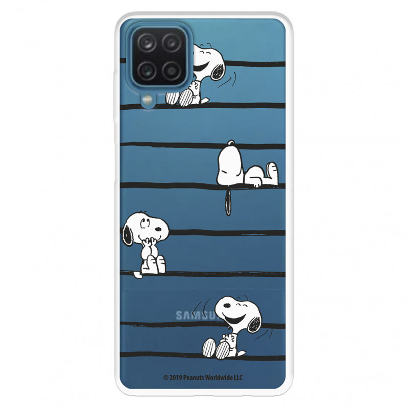 Funda para Samsung Galaxy A22 4G Oficial de Peanuts Snoopy rayas - Snoopy