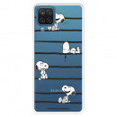 Funda para Samsung Galaxy A22 4G Oficial de Peanuts Snoopy rayas - Snoopy