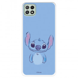 Funda para Samsung Galaxy A22 5G Oficial de Disney Stitch Azul - Lilo & Stitch