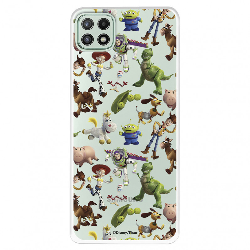 Funda para Samsung Galaxy A22 5G Oficial de Disney Muñecos Toy Story Siluetas - Toy Story