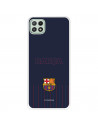 Funda para Samsung Galaxy A22 5G del Barcelona Barsa Fondo Azul - Licencia Oficial FC Barcelona