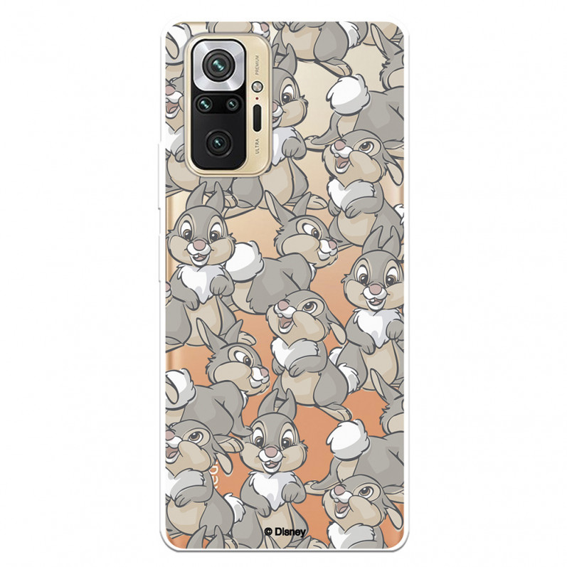 Funda para Xiaomi Redmi Note 10 Pro Oficial de Disney Tambor Patrones - Bambi