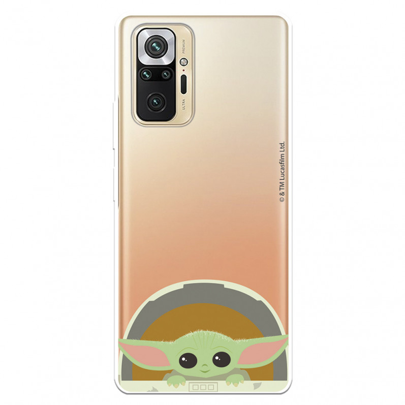 Funda para Xiaomi Redmi Note 10 Pro Oficial de Star Wars Baby Yoda Sonrisas - The Mandalorian