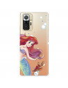 Funda para Xiaomi Redmi Note 10 Pro Oficial de Disney Ariel y Sebastián Burbujas - La Sirenita