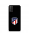 Funda para Samsung Galaxy A02s del Atleti Escudo Fondo Negro - Licencia Oficial Atlético de Madrid