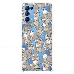 Funda para Oppo Find X3 Lite Oficial de Disney Tambor Patrones - Bambi