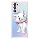 Funda para Oppo Find X3 Neo Oficial de Disney Marie Silueta - Los Aristogatos