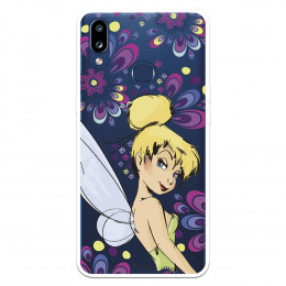 Funda para Samsung Galaxy A10s Oficial de Disney Campanilla Flores - Peter Pan