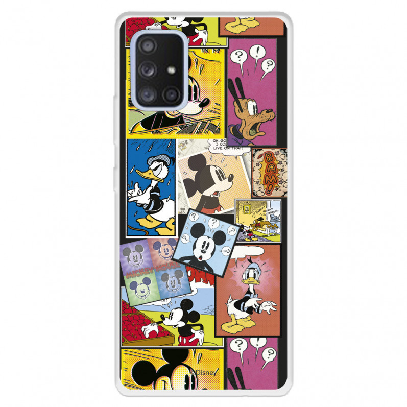 Funda para Samsung Galaxy A71 5G Oficial de Disney Mickey Comic - Clásicos Disney