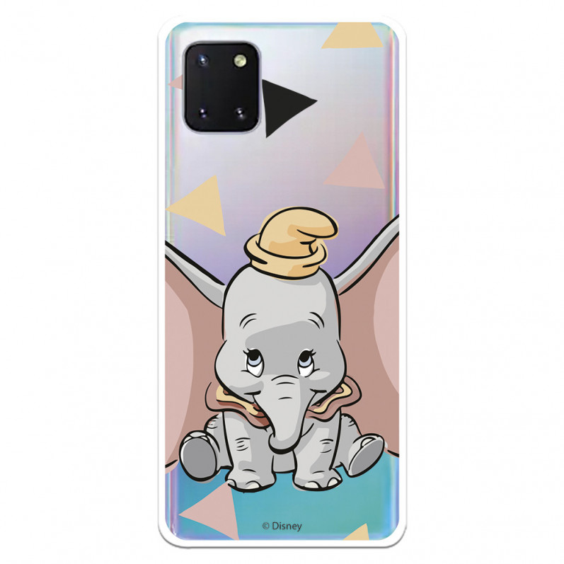 Offizielle Disney Dumbo Silhouette Transparente Samsung Galaxy A81 Hülle – Dumbo