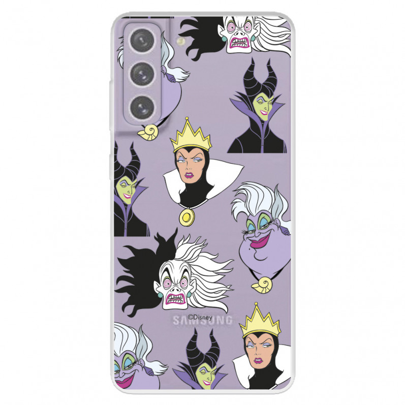 Funda para Samsung Galaxy S21 FE Oficial de Disney Villanas Patrón - Villanas Disney