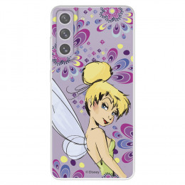 Funda para Samsung Galaxy S21 FE Oficial de Disney Campanilla Flores - Peter Pan