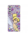 Funda para Samsung Galaxy S21 FE Oficial de Disney Campanilla Flores - Peter Pan