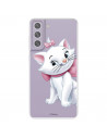 Funda para Samsung Galaxy S21 FE Oficial de Disney Marie Silueta - Los Aristogatos