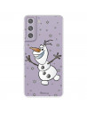 Funda para Samsung Galaxy S21 FE Oficial de Disney Olaf Transparente - Frozen