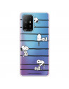 Funda para Oppo A94 5G Oficial de Peanuts Snoopy rayas - Snoopy