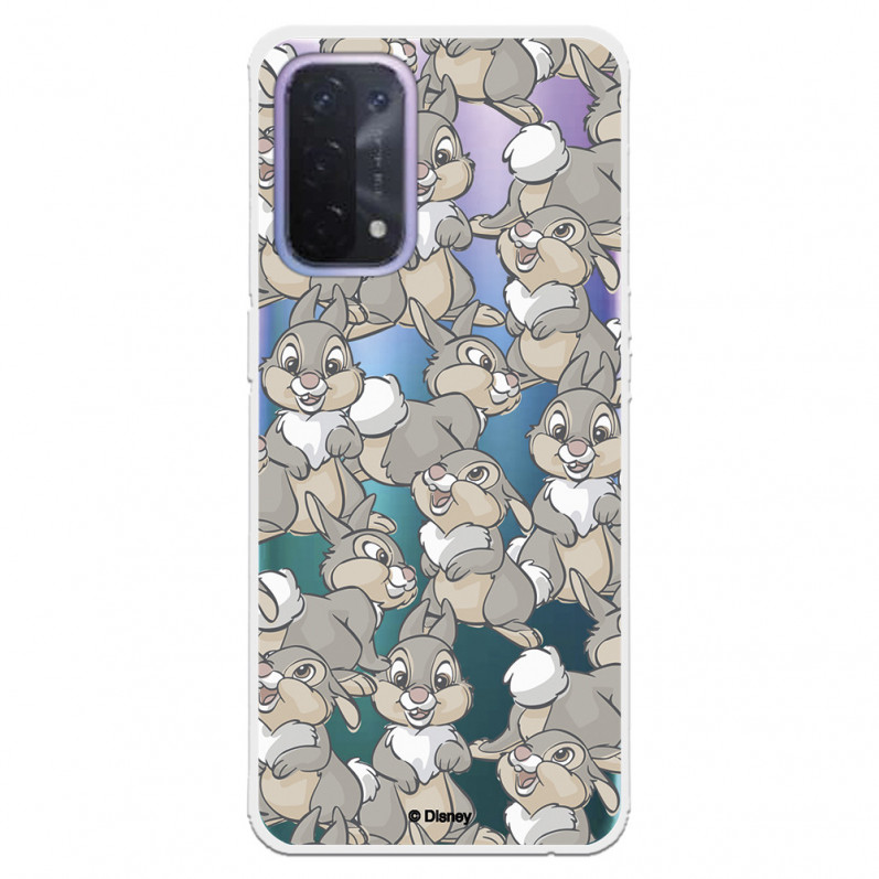 Funda para Oppo A74 5G Oficial de Disney Tambor Patrones - Bambi