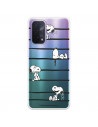 Funda para Oppo A74 5G Oficial de Peanuts Snoopy rayas - Snoopy