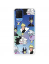 Funda para Oppo A54 4G Oficial de Disney Villanas Patrón - Villanas Disney