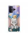 Funda para Oppo A54 5G Oficial de Disney Dumbo Silueta Transparente - Dumbo