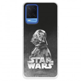 Funda para Oppo A55 4G Oficial de Star Wars Darth Vader Fondo negro - Star Wars