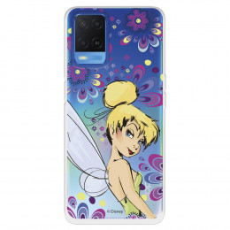 Funda para Oppo A55 4G Oficial de Disney Campanilla Flores - Peter Pan