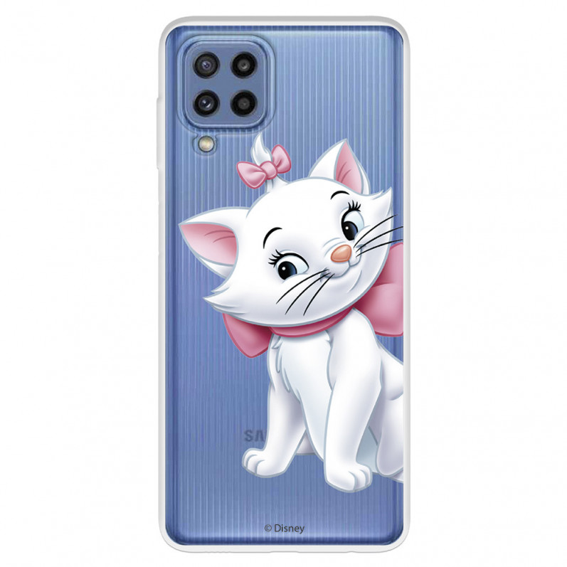 Funda para Samsung Galaxy M32 Oficial de Disney Marie Silueta - Los Aristogatos