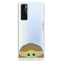 Funda para Vivo Y70 Oficial de Star Wars Baby Yoda Sonrisas - The Mandalorian