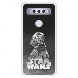 Funda para TCL 10 SE Oficial de Star Wars Darth Vader Fondo negro - Star Wars