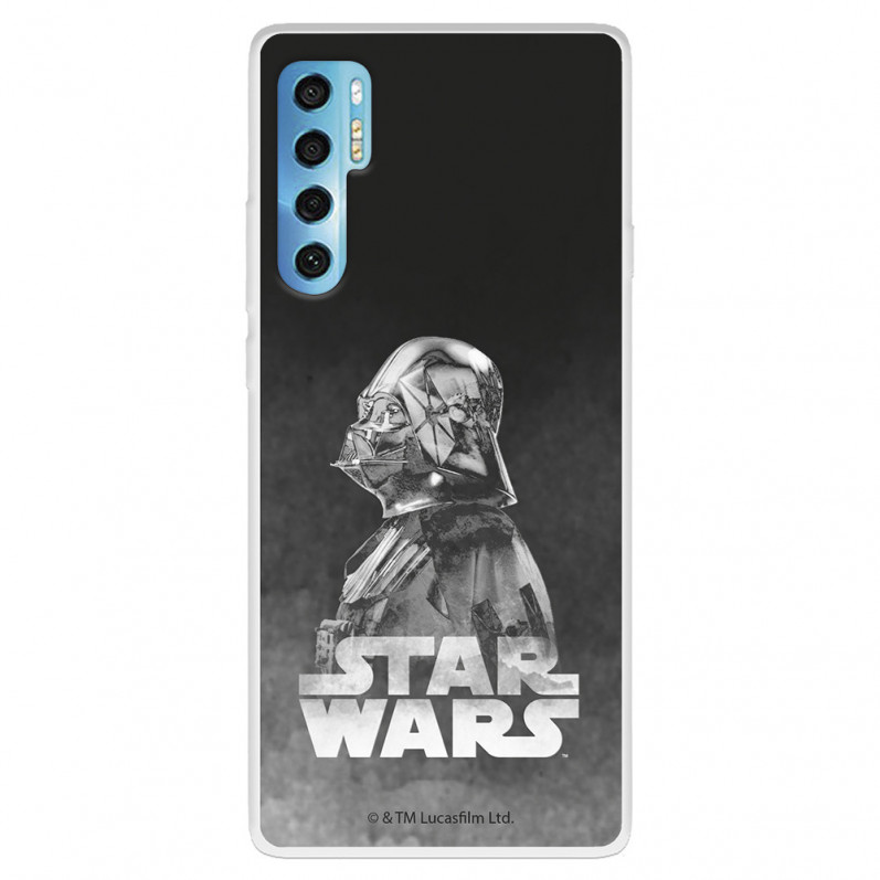 Funda para TCL 20 Pro 5G Oficial de Star Wars Darth Vader Fondo negro - Star Wars