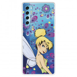 Funda para TCL 20 Pro 5G Oficial de Disney Campanilla Flores - Peter Pan