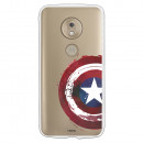 Carcasa Oficial Escudo Capitan America para Motorola Moto G7 Play- La Casa de las Carcasas