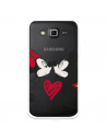 Funda para Samsung Galaxy Grand 2 Oficial de Disney Mickey y Minnie Beso - Clásicos Disney