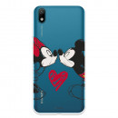 Funda para Huawei Y5 2019 Oficial de Disney Mickey y Minnie Beso - Clásicos Disney