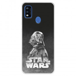 Funda para ZTE Blade A51 Oficial de Star Wars Darth Vader Fondo negro - Star Wars