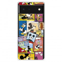 Funda para Google Pixel 6 Oficial de Disney Mickey Comic - Clásicos Disney