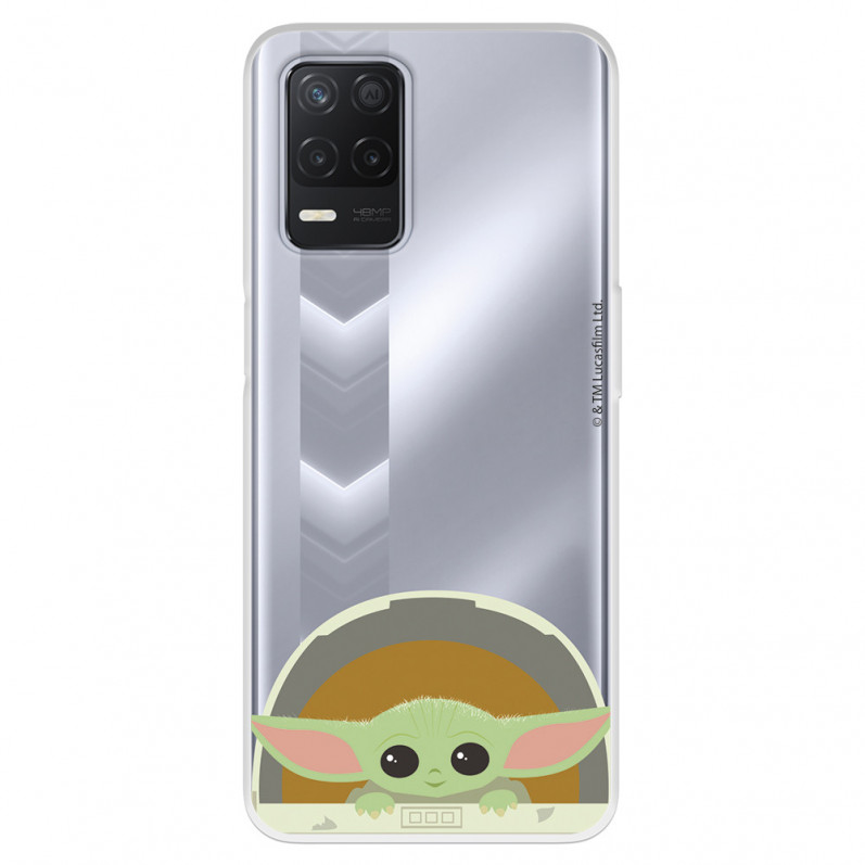 Funda para Realme Narzo 30 5G Oficial de Star Wars Baby Yoda Sonrisas - The Mandalorian