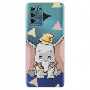 Funda para ZTE Blade V30 Vita Oficial de Disney Dumbo Silueta Transparente - Dumbo