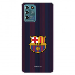 Funda para ZTE Blade V30 Vita del Barcelona Rayas Blaugrana - Licencia Oficial FC Barcelona