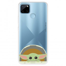 Funda para Realme C21Y Oficial de Star Wars Baby Yoda Sonrisas - The Mandalorian