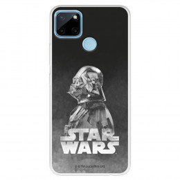 Funda para Realme C25Y Oficial de Star Wars Darth Vader Fondo negro - Star Wars