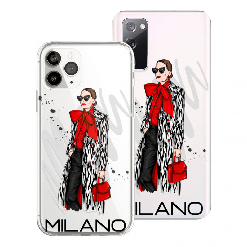 Coque Dessin Ilustración Femme Milan