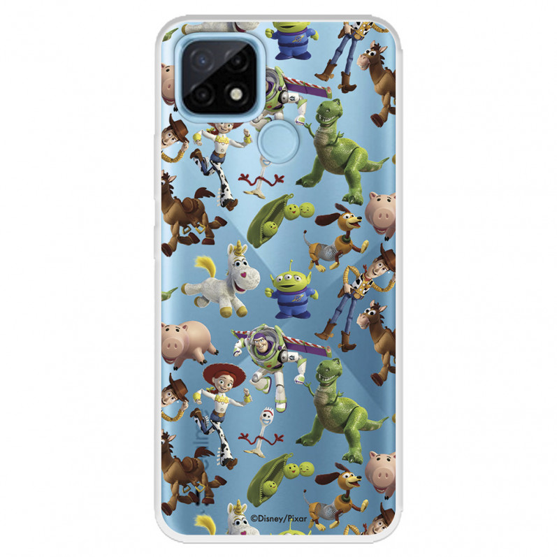 Coque pour Realme C21 Officielle de Disney Muñecos Toy Story Silhouettes - Toy Story